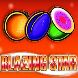 Blazing Star slot logo by Merkur Gaming at Crystal Roll Casino