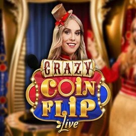 Crazy Coin Flip slot icon by Evolution, available at Crystal Roll Casino