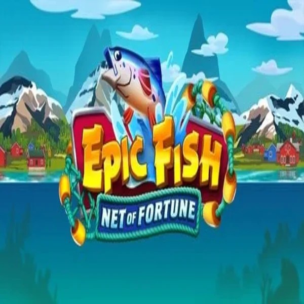 Epic Fish Net of Fortune slot logo by Quickspin at Crystal Roll CasinoEpic Fish Net of Fortune
