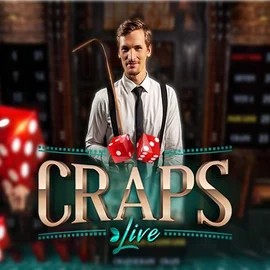 Live Craps online game logo by Evolution on crystalsroll.nl