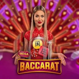 Live Casino logo of Mega Baccarat from Pragmatic Play at Crystal Roll Casino