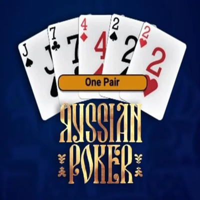 Russian Poker slot visual from OneTouch Games available on crystalsroll.nl
