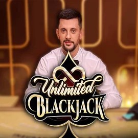 Unlimited Blackjack logo – Live Casino by Ezugi at Crystal Roll Casino